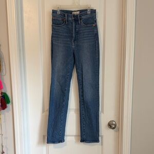 Madewell Women's Straight Leg Blue Jeans